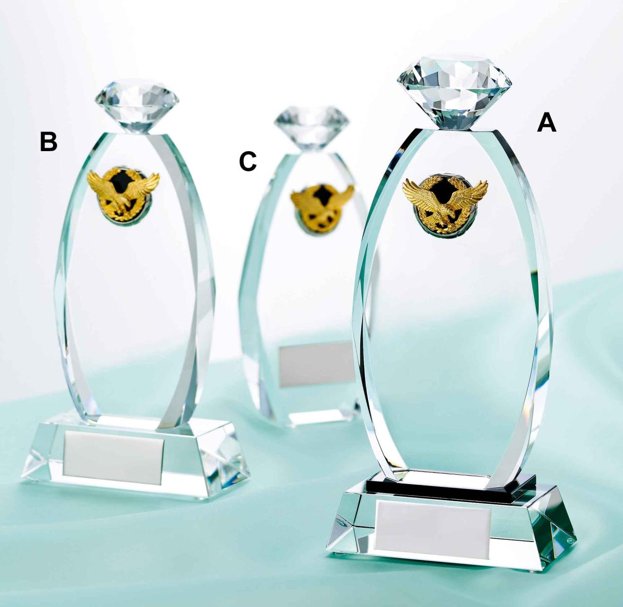 アウトレット ダイヤモンドクリスタルトロフィー(365)