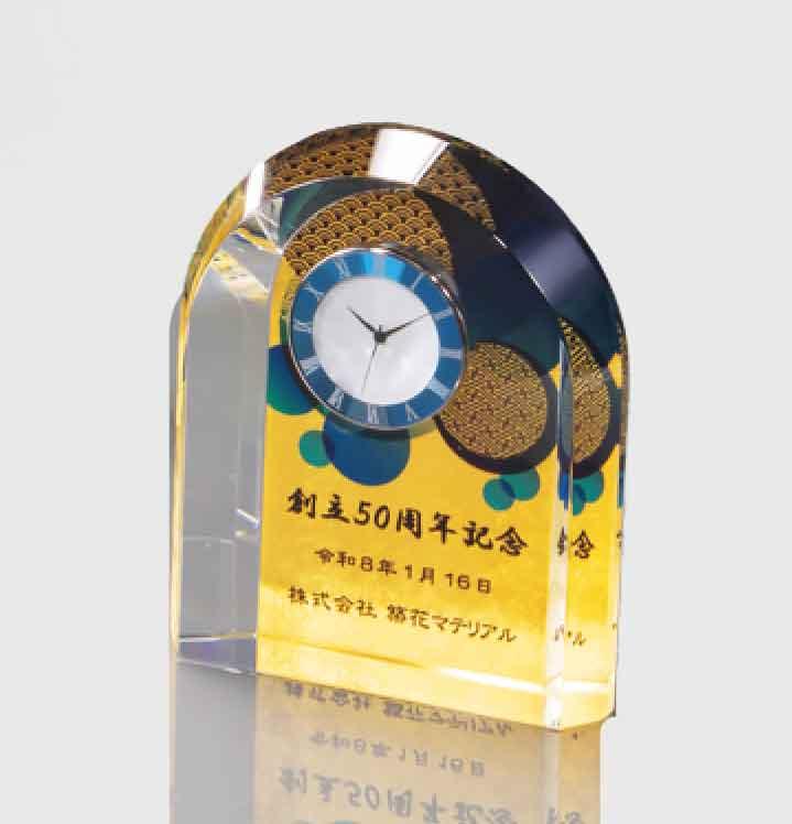 セミオーダー金箔クリスタルトロフィー（1158）