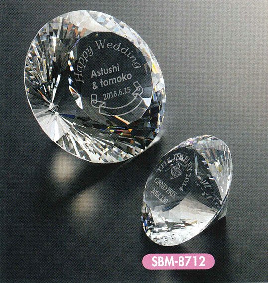 ダイヤカット光学ガラスペーパーウェイト(8712) SBM-8712
