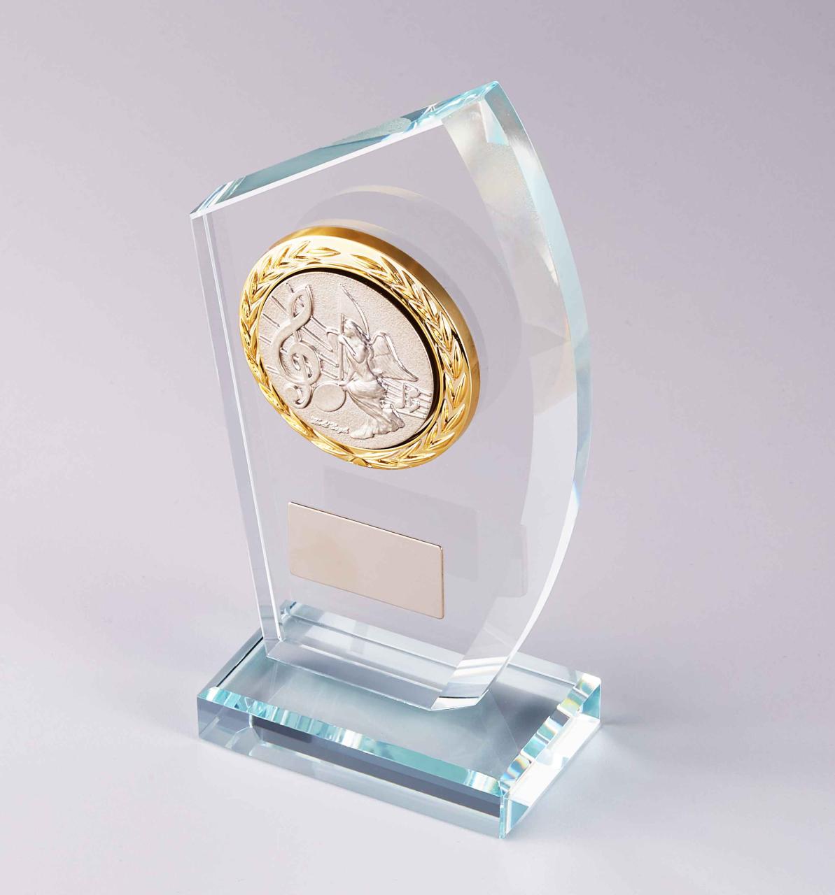 ピアノコンクール用ガラス楯（6015）