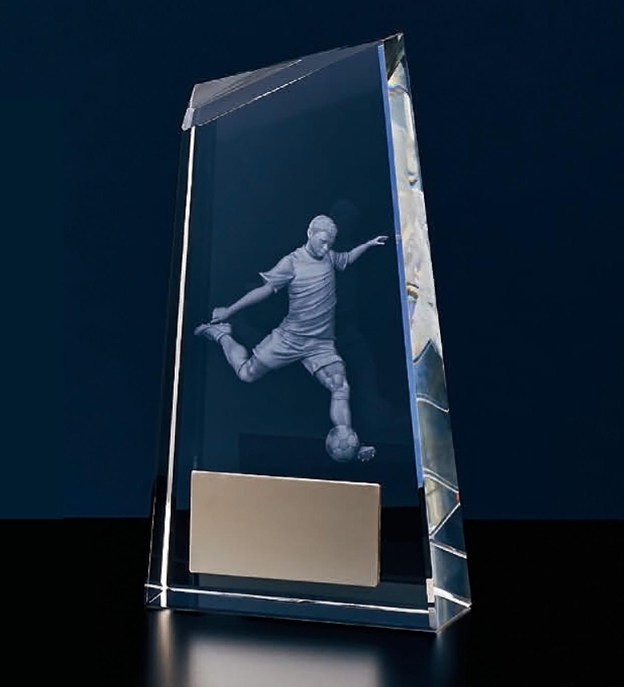 サッカー専用クリスタルトロフィー（2655）