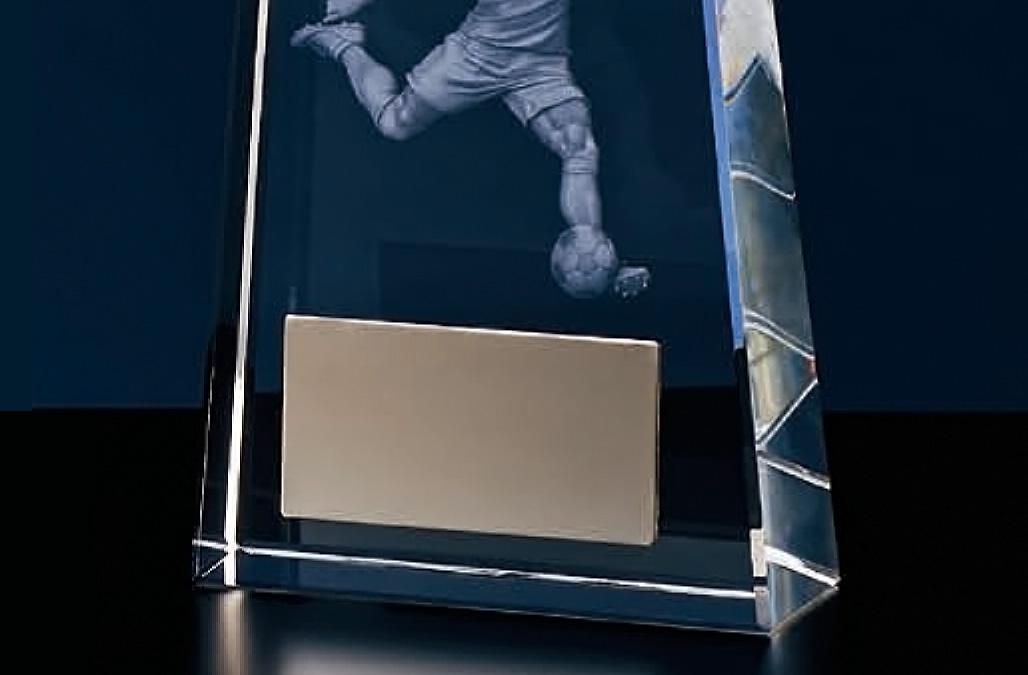 サッカー専用クリスタルトロフィー（2655）